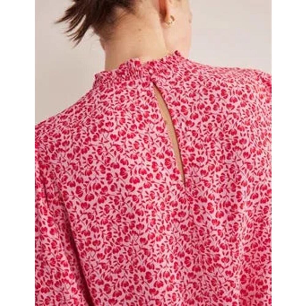 Pink Puff Sleeve Top | Boden | Size M - Picture 5 of 9